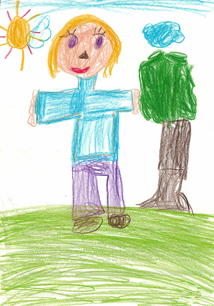 Kinderzeichnung Mensch Kinderzeichnung Mensch