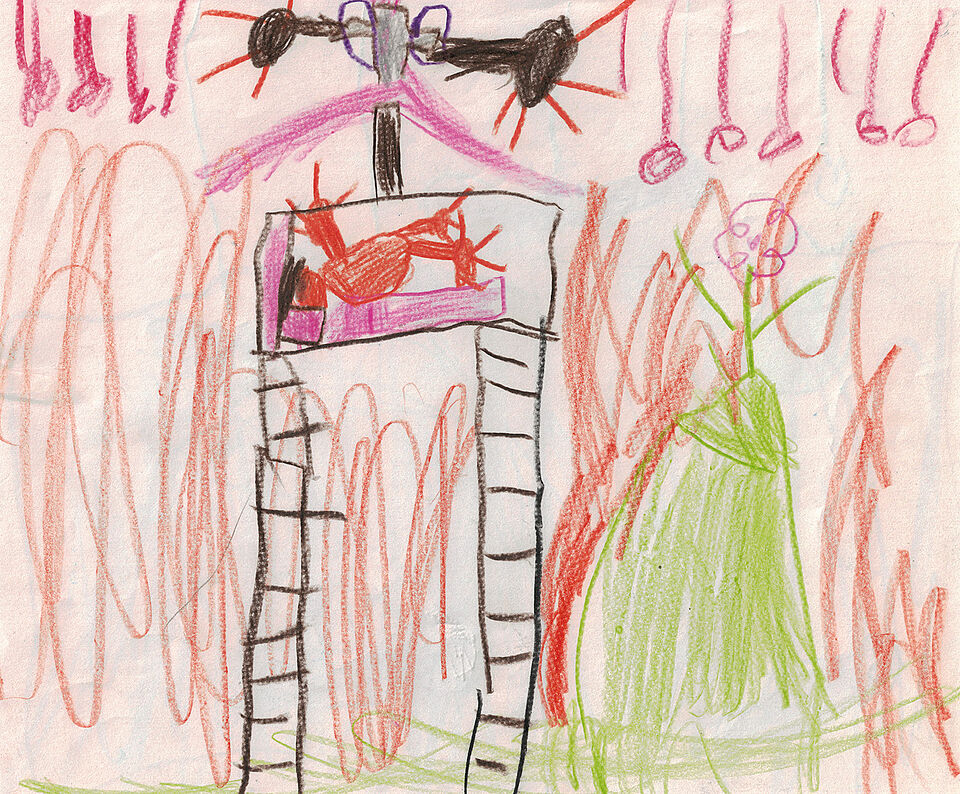 Kinderzeichnung Turm Kinderzeichnung Turm
