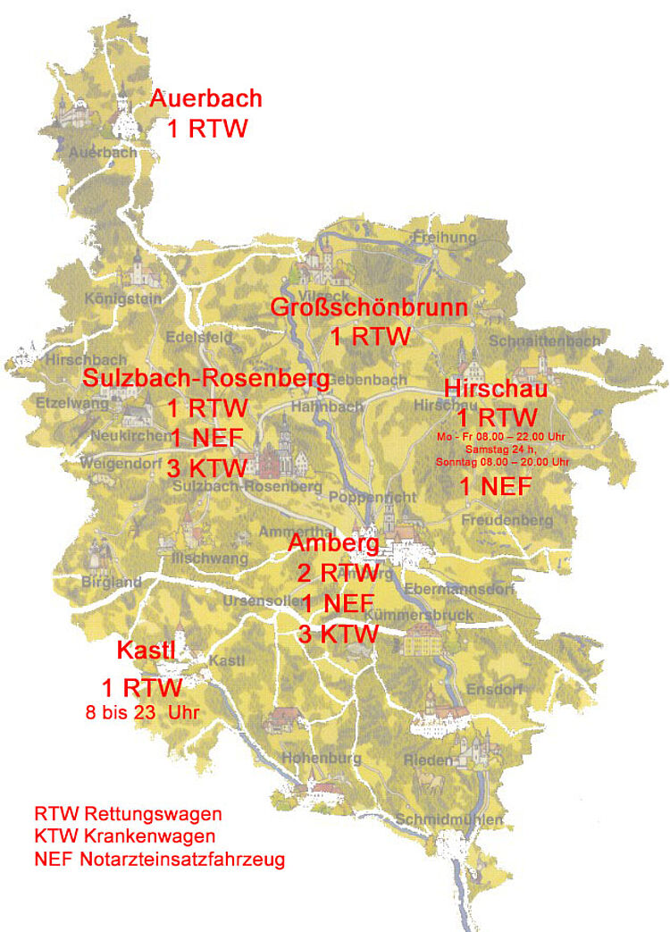 BRK Rettungswachen Landkreis Amberg-Sulzbach und Stadt Amberg